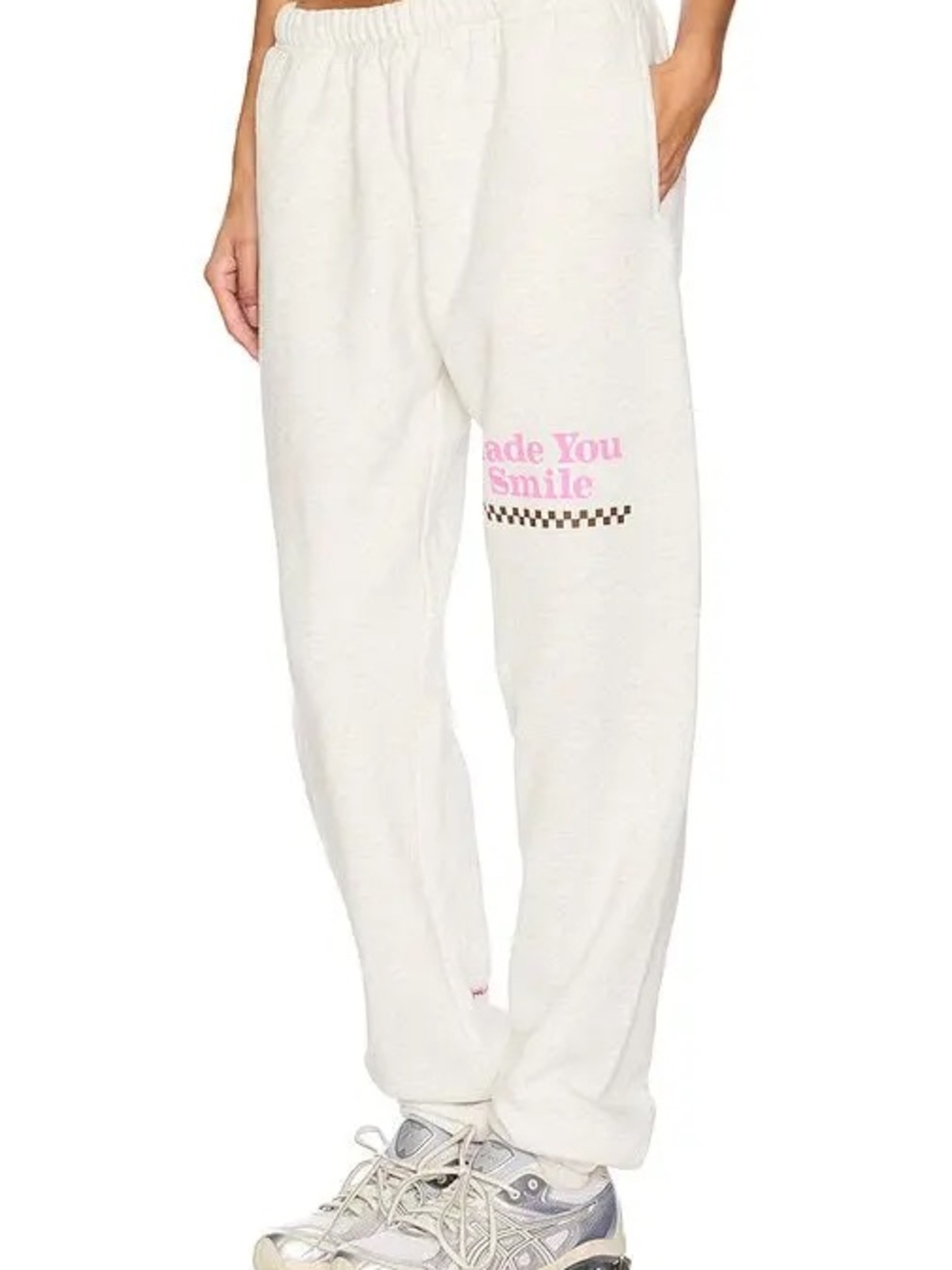The Mayfair Group fleece sweatpants “Made You Smile”